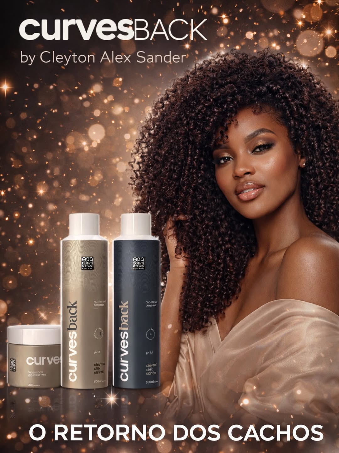 Kit Curves Back - Curly , Memory & Softner