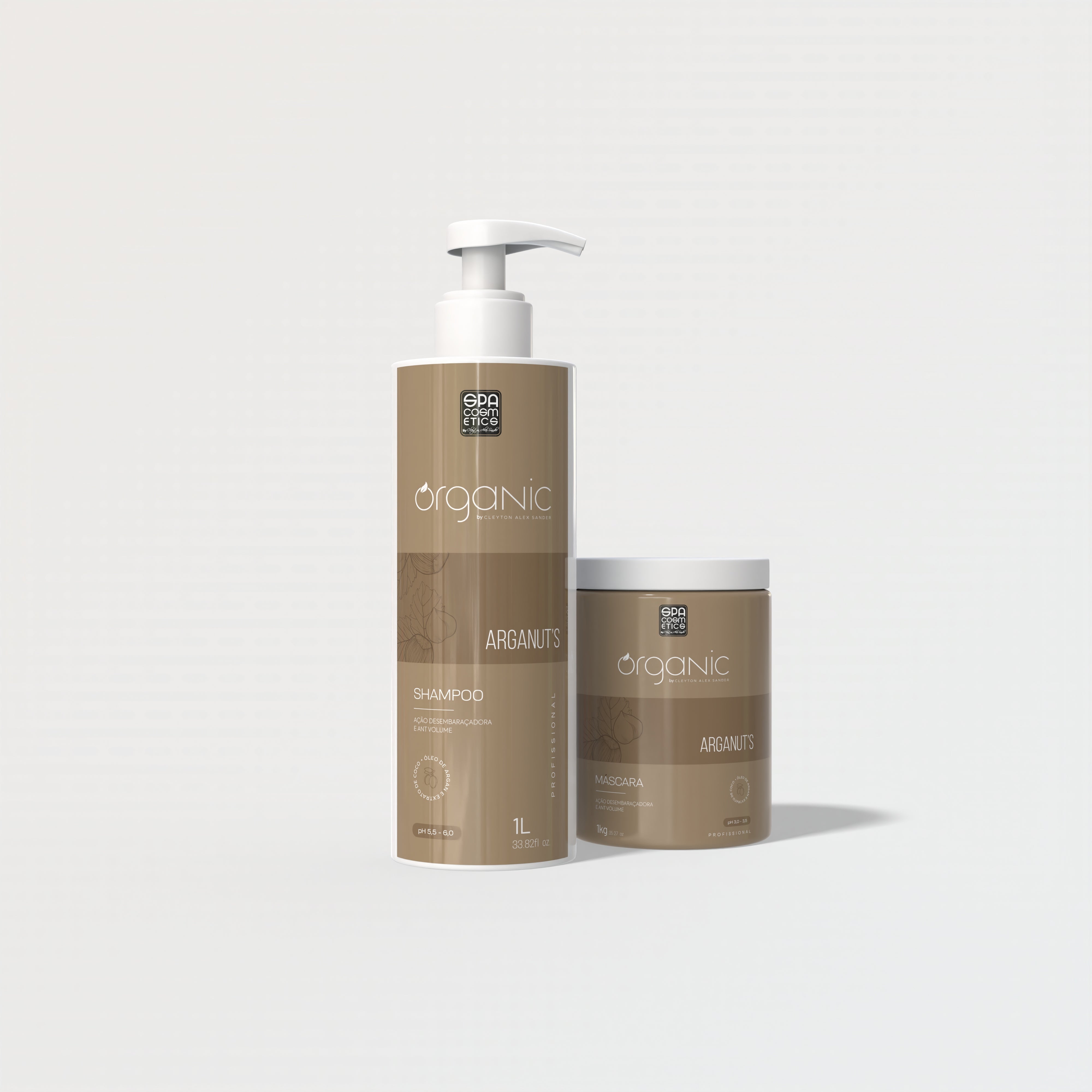 Kit Profissional ArgaNut Organic - Shampoo & Máscara
